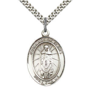Our Lady of Tears Sterling Silver Medal